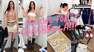 Packing for COACHELLA 2024!! Outfits, Accessories, Makeup + More!!