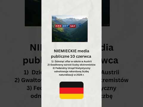 Niemieckie media publiczne 10 czerwiec
