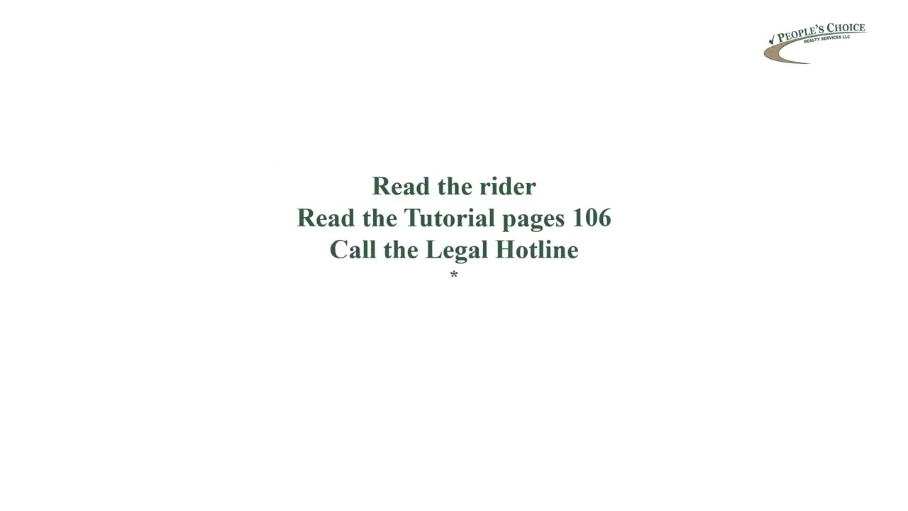 Rider Y - Seller's Attorney Approval