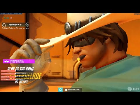GALE TOP 500 DPS MCCREE! POTG! [ OVERWATCH SEASON 22 ]