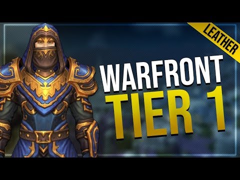 Warfront Tier 1 Leather Armor & Weapons   Alliance   Battle for Azeroth