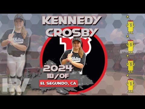 2024 Kennedy Crosby (4.2 GPA) First Base and Outfield, Softball Recruiting Skills Video - Athletics