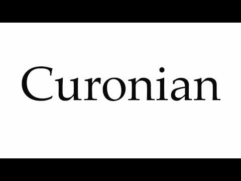 How to Pronounce Curonian