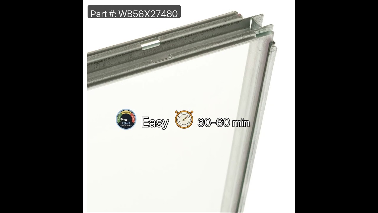Replacing the Wall Oven Door Window Assembly