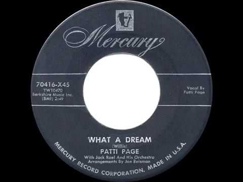 1954 HITS ARCHIVE  What A Dream Oh What A Dream   Patti Page