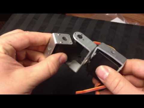 Pan and Tilt MG995 Servos Sensor Mount kit for Robot Arduino B  fpv rc Assembled