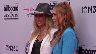 BBMAs 2017 FashionShow Billy Ray Cyrus, Tish Cyrus, Noah Cyrus, and DJ Brandi Cyrus