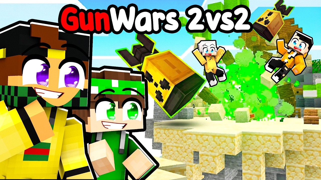 GUNWARS 2vs2 con LE NUKE - MARCY e NICO vs BADDI e ZEYXON MINECRAFT ITA