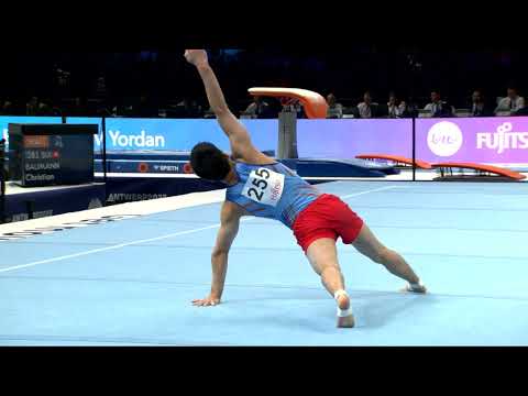 ERKHEMBAYAR Usukhbayar (MGL)_2023 Artistic Worlds, Antwerp (BEL)_Qualifications_Floor Exercise