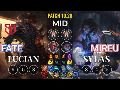 SB FATE Lucian vs HLE Mireu Sylas Mid - KR Patch 10.20
