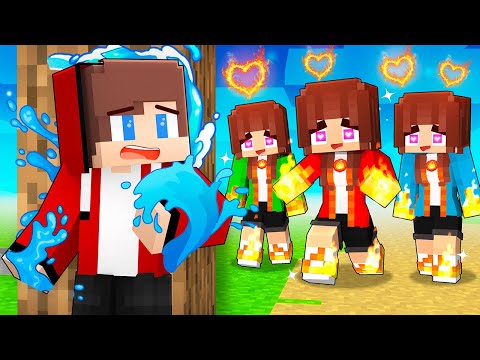 JJ Water LOVE CURSE - Maizen Minecraft Animation