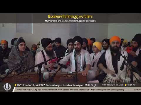 007 Bhai Kudhrit Singh Jee Toronto @ London April 2022 Raensabaayee Keertan Smaagam