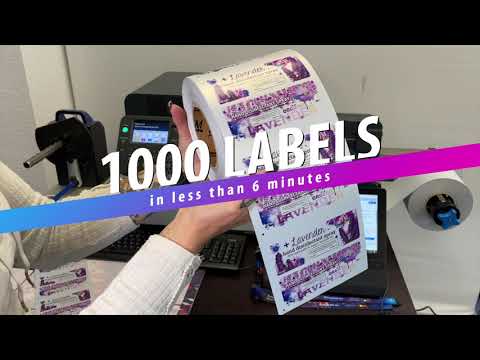 1000 labels in 6 minutes ⏱ with the OKI Pro1050 LED Printer