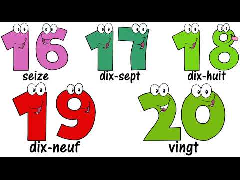 ♫ FRENCH Numbers Song 1 20 ♫ Compter jusquà 20 ♫ Comptine des Chiffres ♫ Learn French