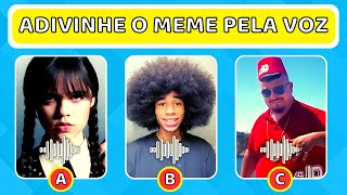 ADIVINHE O MEME PELA VOZ OU DANÇA l Wandinha, M3gan, Aranhaverso, Skibidi Dom Dom