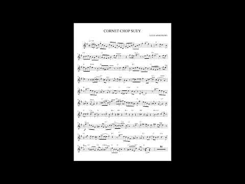 Cornet Chop Suey (with score) by Louis Armstrong