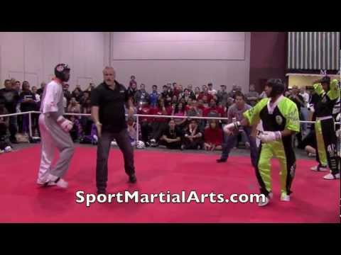 Leon Jefferson v Jason Bourelly - Men's Team Sparring - 2012 Compete Nationals