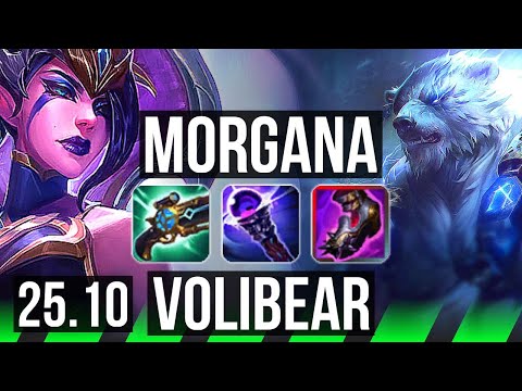 MORGANA vs VOLIBEAR (JGL) | 8/0/14, Legendary | EUW Master | 25.10