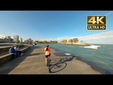 Chicago's Concrete Beaches - Bike Ride from Belmont to Montrose Harbor