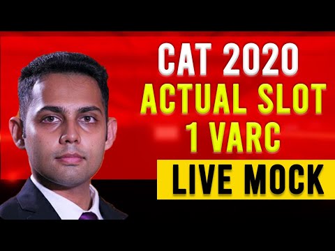 CAT 2020 Solved Paper - Slot 1 VARC Solutions with CAT 99%iler | Verbal Ability for CAT