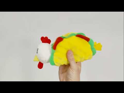 Игрушка для собак Куриный Тако с пищалкой GiGwi Foody Friends, текстиль, плюш, 26 см - фото 1 - id-p2572107513