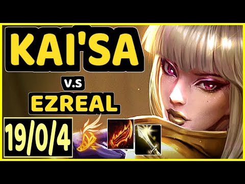 ROUTE (KAI'SA) vs EZREAL - 19/0/4 KDA BOTTOM ADC CHALLENGER GAMEPLAY - KR