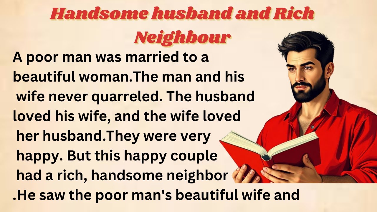 Handsome husband and Rich Neighbour || Graded Reader || Improve Your English || Learn English ||
