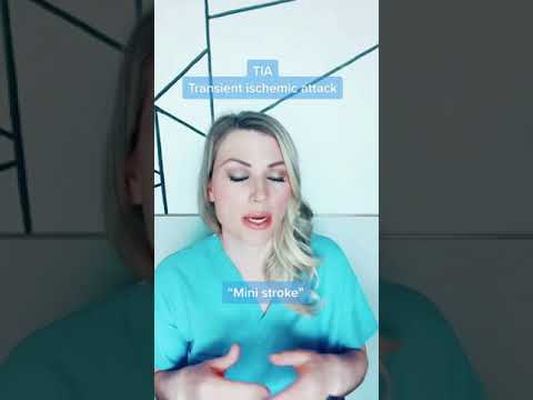 Doctor explains TIA (mini stroke) in under 60 seconds