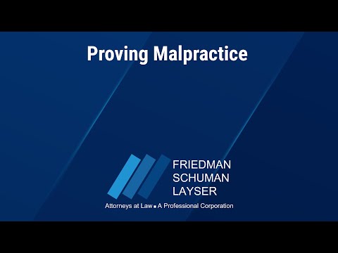 Proving Malpractice