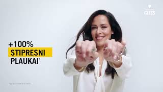 Schwarzkopf Stipresni plaukai – stipresnė Tu. GLISS 100 %