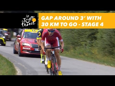 Gap around 3' with 34 km to go - Stage 4 - Tour de France 2018