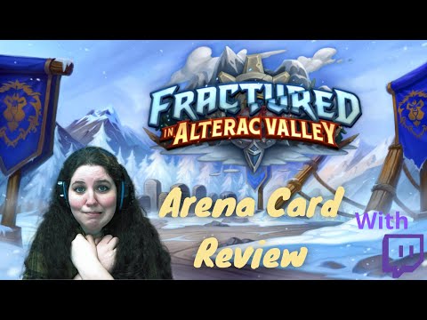 Fractured in Alterac Valley Arena Card Review with Twitch Chat  + Cinematic Trailer Reaction
