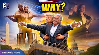 Titanic-Style 12- Feet Statue of Trump and Epstein Appears on Washington’s National Mall