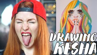 Drawing Kesha Praying in Rainbow Watercolor Paper // Rad Art with Beth Be Rad | SNARLED