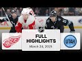 NHL Highlights Red Wings Vs Utah Hockey Club March 24 2025