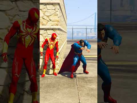 SUPERMAN 🆚 SPIDERMAN | SPIDERMAN KICKED SUPERMAN TO HELL| #spiderman #superman #marvel