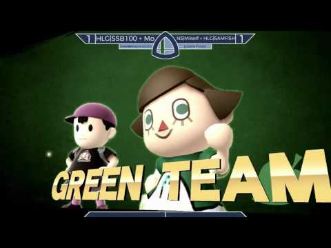 Sm4sh@Mines 44 - HLG|SSB100 + Mo Vs. HLG|SAMFISH + NS|Miiself - Doubles Losers Finals