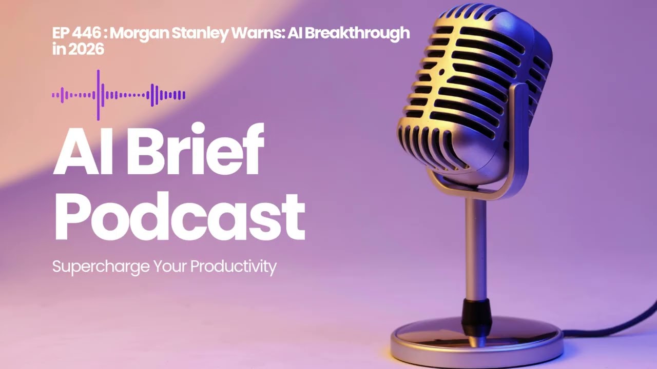 Morgan Stanley Predicts 2026 AI Breakthrough, Citing Compute Power