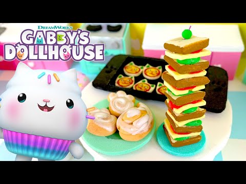 Making Tiny Treats in Cakey's Kitchen! | GABBY'S DOLLHOUSE