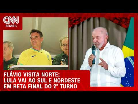 Veja quais os focos de campanha de Flávio e Lula para reta final do 2° turno | BASTIDORES CNN