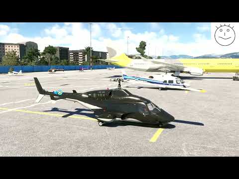 Microsoft Flight Simulator, vol en hélicoptère 222b de Cowan Simulation