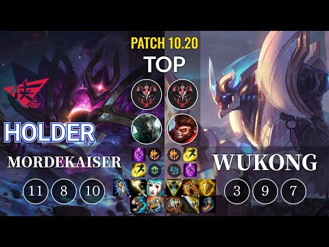 RW Holder Mordekaiser vs Wukong Top - KR Patch 10.20