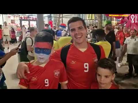 Andrija Kaluđerović sa sinovima došao da bodri Srbiju