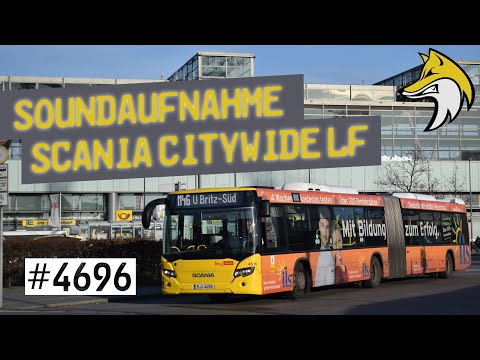[Sound] | Scania CN320UA 6x2/2 EB (Scania Citywide LF) GN18 #4696 | Linie Betriebsfahrt | BVG