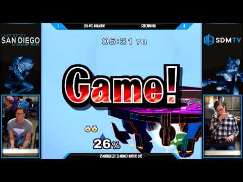 G5 Grindfest - OkamiBW (Sheik) vs. Streamlord (Fox) - SSBM $1 Money Match - Smash Melee