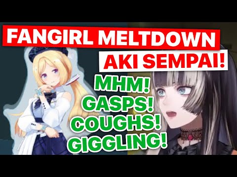 Raden Has A Fangirl Meltdown When Akirose Appears (Juufuutei Raden /  ReGLOSS / Hololive) [Eng Subs]