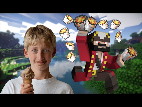 LAVA GRIEFING A SQUEAKERS WORLD! (minecraft trolling)