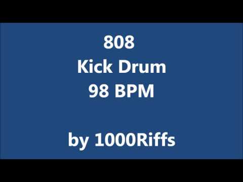 808 Kick Bass Drum 98 BPM - Beats Per Minute