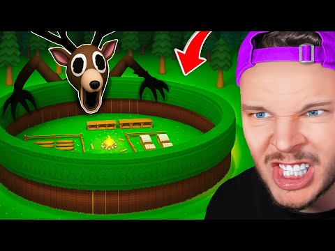 I built an ULTRA SECURE Base to Survive 99 Nights in the FOREST! (Roblox)