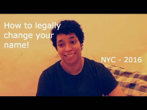 How to legally change your name in NYC (non-binary/trans)